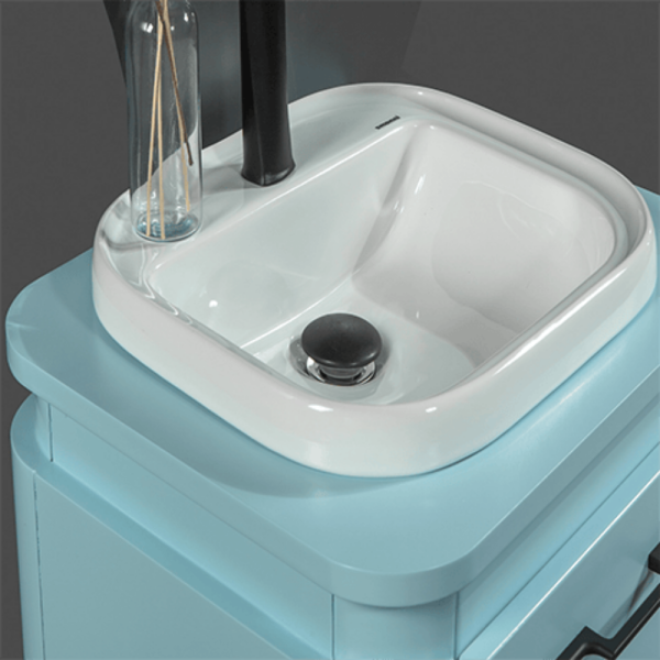 Bagnora Ciero İce Blue 56 cm Mdf Banyo Dolabı