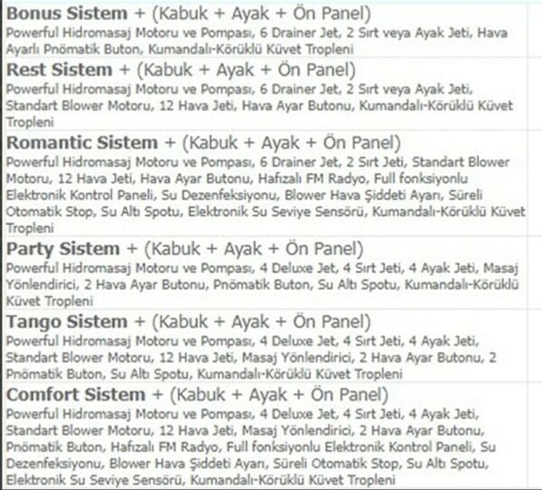 Waterway Ocean Side 170*80 (h55) Dikdörtgen Küvet