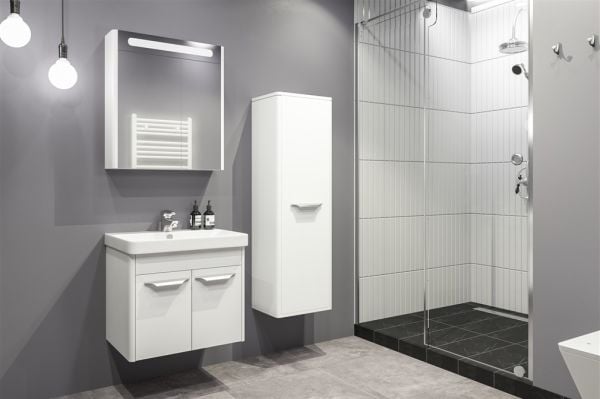 Aquanil Mauna 60 cm  Banyo Dolabı Beyaz