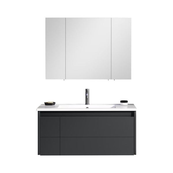 Orka Likya 80 cm Mat Antrasit Banyo Dolabı