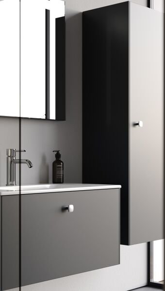 Smart Nova 80 cm Mat Antrasit Banyo Dolabı