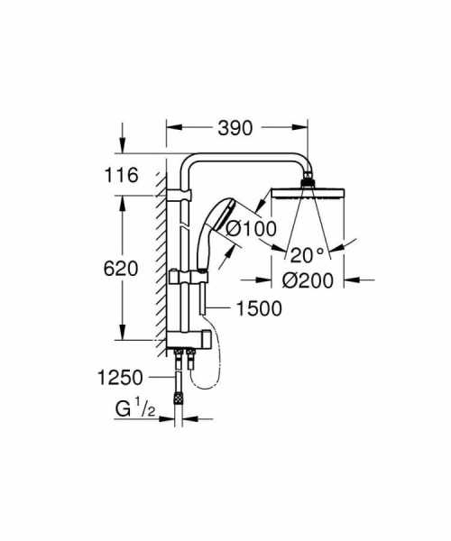 Grohe Tempesta 200 Duş Sistemi
