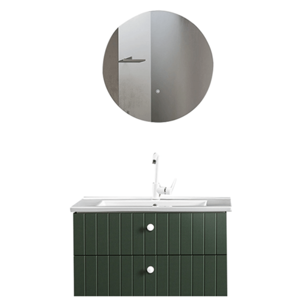 C Line 100 cm Haki Banyo Dolabı