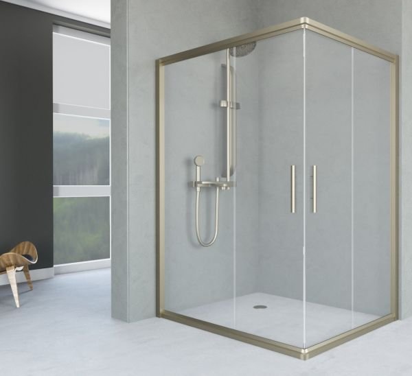 Aquanil Unimar 80x110 Bronz Dikdörtgen Duşakabin 120x80