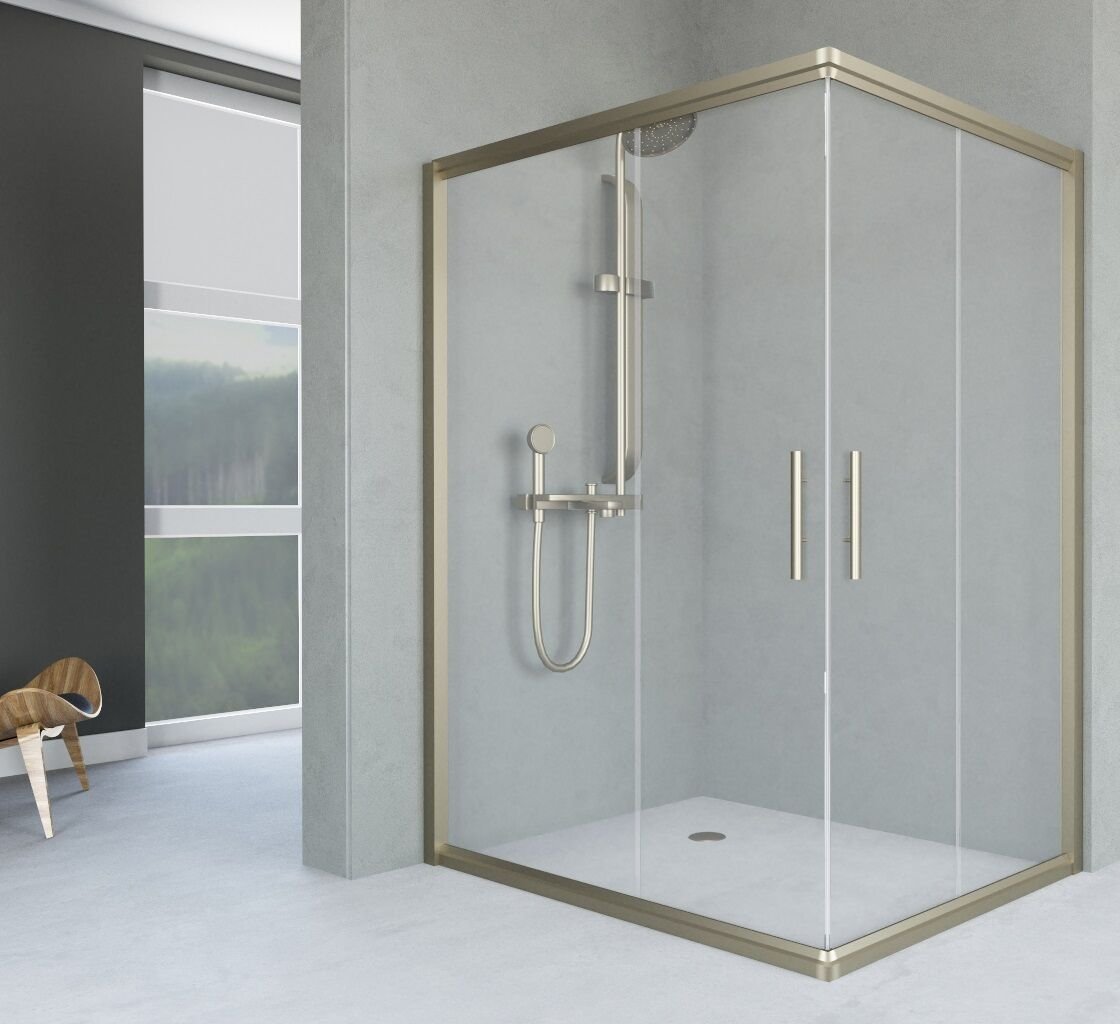 Aquanil Unimar 90x110 Bronz Dikdörtgen Duşakabin