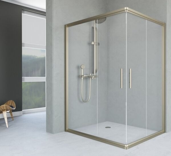 Aquanil Unimar 90x110 Bronz Dikdörtgen Duşakabin