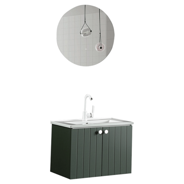 D Line 85 cm Haki Banyo Dolabı
