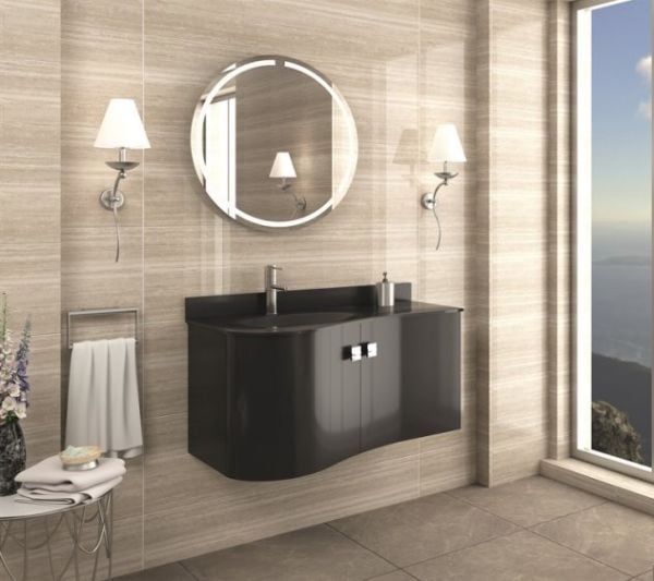 Aquanil Verso 100 cm Antrasit Banyo Dolabı