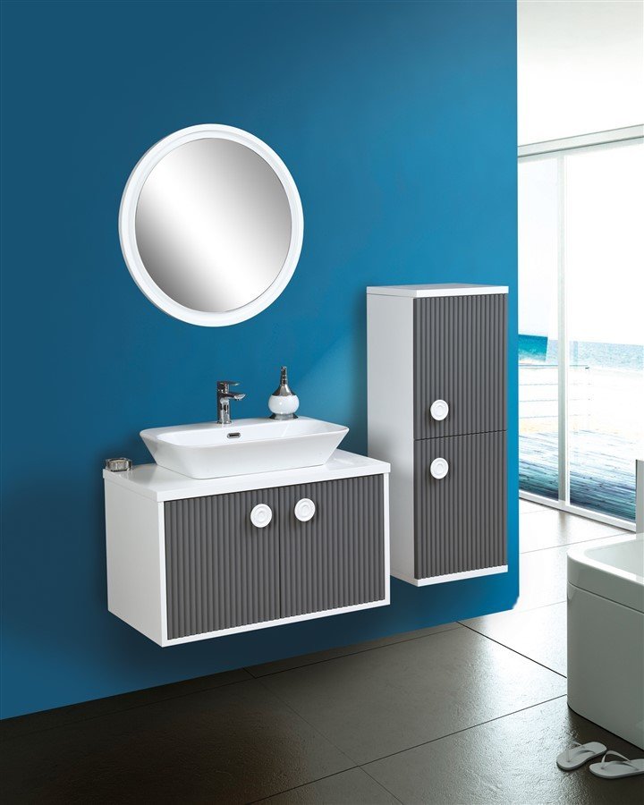 Fym Duru Banyo Dolabı 85 Cm