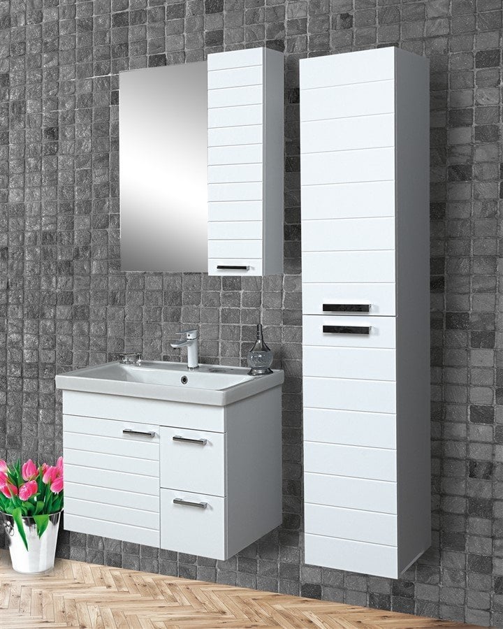 Fym Hisar Banyo Dolabı 80 Cm Boy Dolaplı