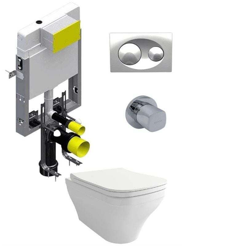 Classis Kare Asma Klozet Bocchi Gömme Rezervuar Seti