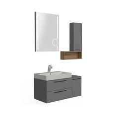 Belinza Urban 100 cm Banyo Dolabı Gri