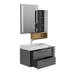 Belinza Urban 100 cm Banyo Dolabı Gri