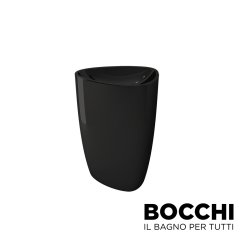 BOCCHI Etna Monoblok Lavabo, Parlak Siyah
