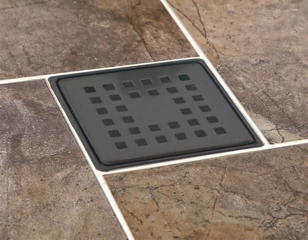 Sukar 10x10 cm Siyah Çelik Çerçeveli Kare Yer Süzgeci