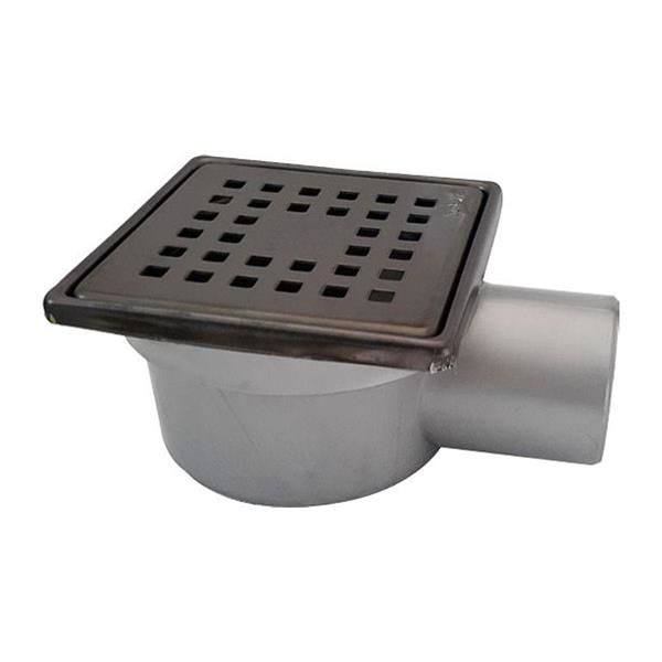 Sukar 10x10 cm Siyah Çelik Çerçeveli Kare Yer Süzgeci
