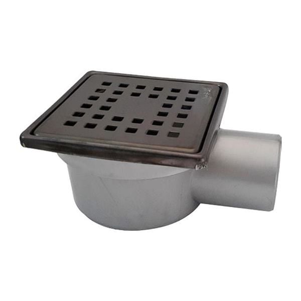 Sukar 10x10 cm Siyah Çelik Çerçeveli Kare Yer Süzgeci