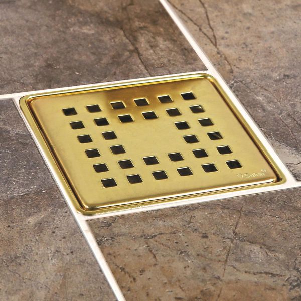 Sukar 10x10 cm Altın Çelik Çerçeveli Kare Yer Süzgeci