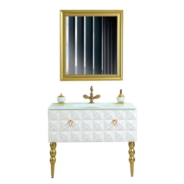 Fym Sultan Banyo Dolabı 100 Cm Beyaz