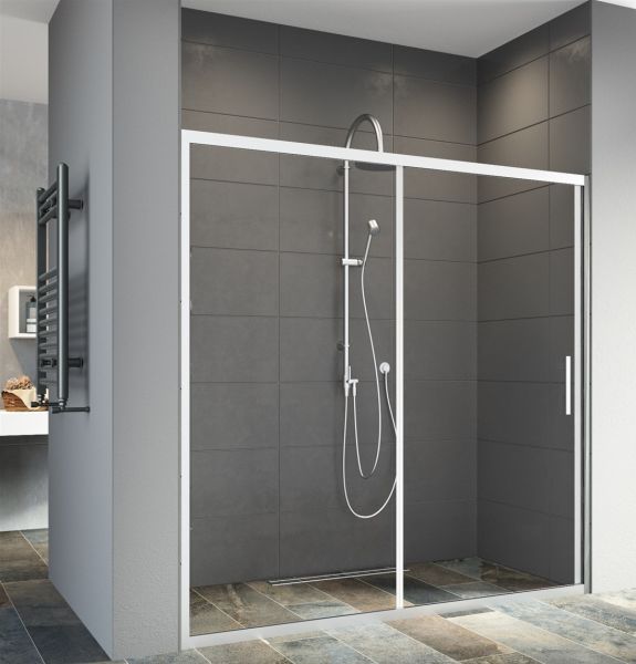 Aquanil Entre 150 cm İki Duvar Arası Krom Duşakabin 110