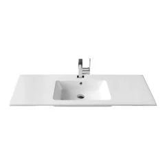 Turkuaz ibiza Etajerli Lavabo 121 cm Tek Hazneli