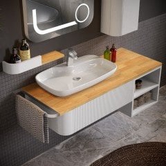 Belinza Cassa 130 cm Banyo Dolabı