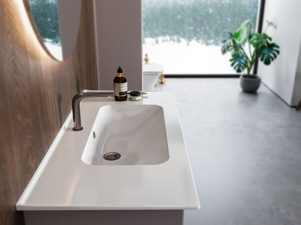 Turkuaz Blue Etajerli Lavabo 100 cm