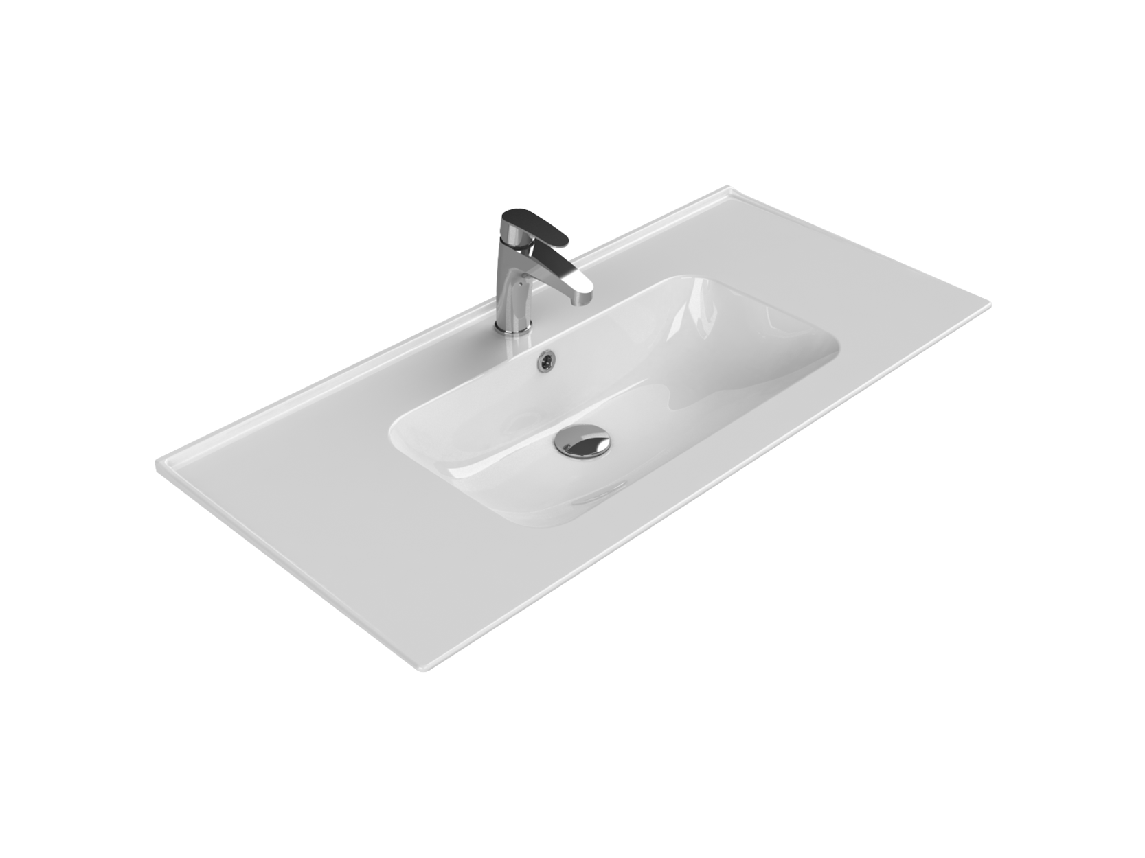 Turkuaz Blue Etajerli Lavabo 100 cm