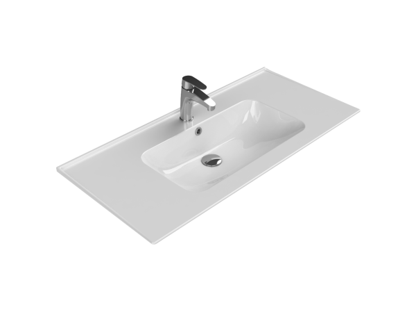 Turkuaz Blue Etajerli Lavabo 100 cm
