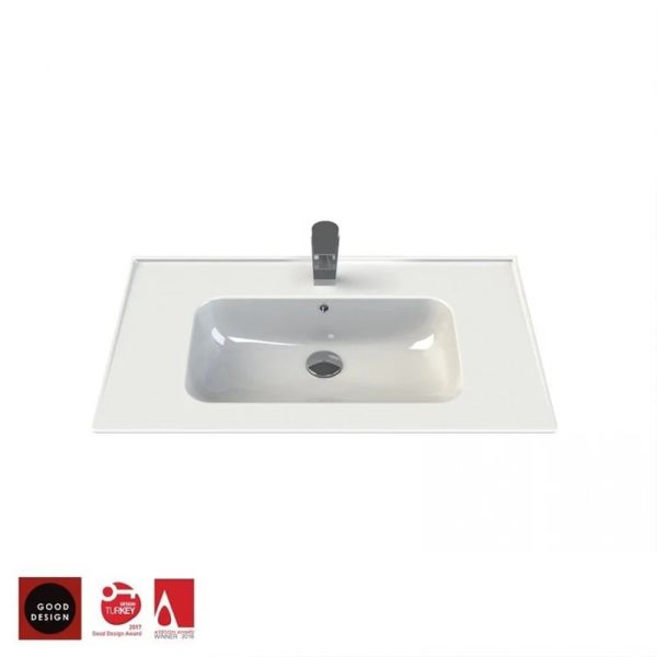 Turkuaz Blue Etajerli Lavabo 65 cm