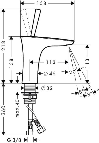 Hansgrohe PuraVida Lavabo Bataryası