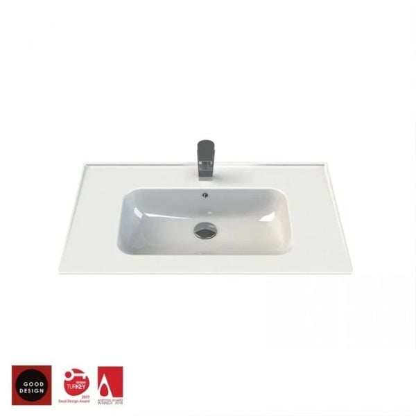 Turkuaz Blue Etajerli Lavabo 60 cm
