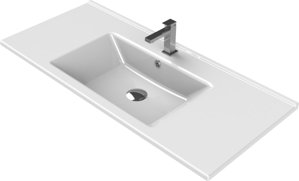 Turkuaz Arte Etajerli Lavabo 100 cm