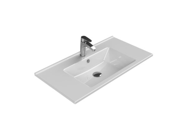 Turkuaz Arte Etajerli Lavabo 85 cm