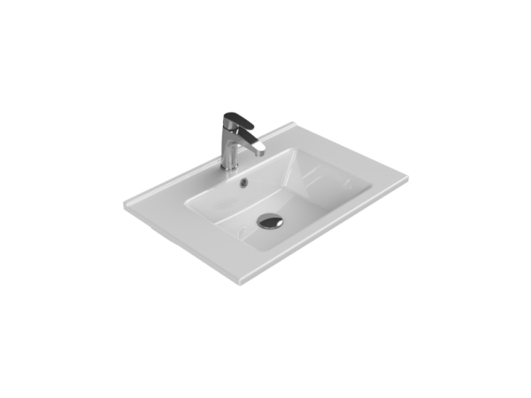 Turkuaz Arte Etajerli Lavabo 65 cm