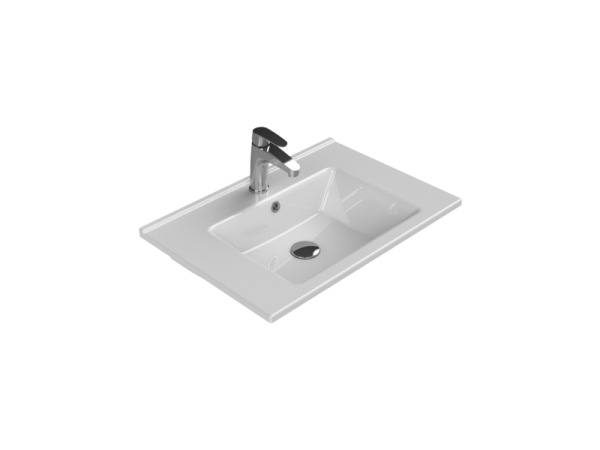 Turkuaz Arte Etajerli Lavabo 55 cm