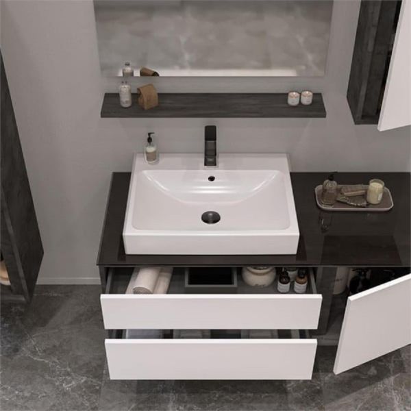 Orka Verona 120 cm İrony Beyaz Banyo Dolabı
