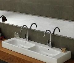 Turkuaz Pinto Etajerli Lavabo 150 cm Çift Hazneli