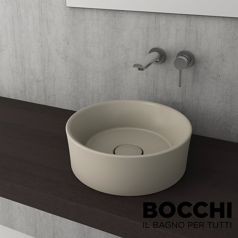 BOCCHI Vessel Çanak Lavabo,38 cm, Mat Kaşmir