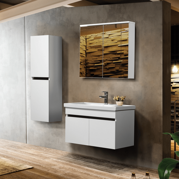 Bagnora Perge 100 cm Mdf Banyo Dolabı