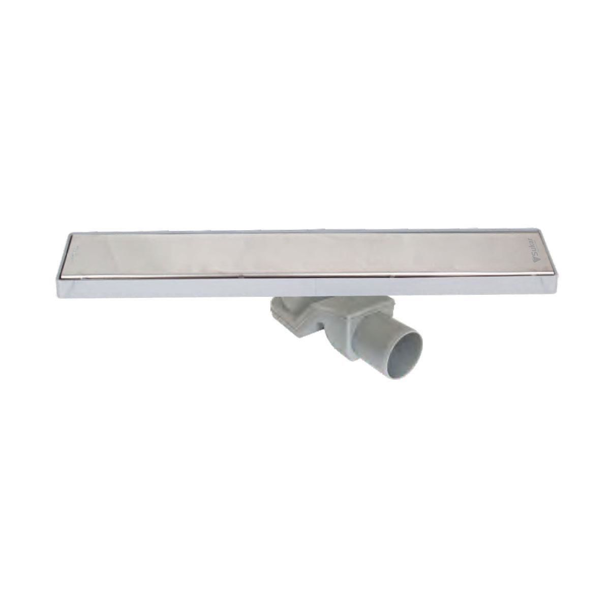 Sukar Line 4E 50 cm Plain Izgaralı Krom Duş Kanalı