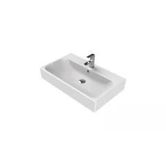 Turkuaz Pinto Etajerli Lavabo, 75 cm