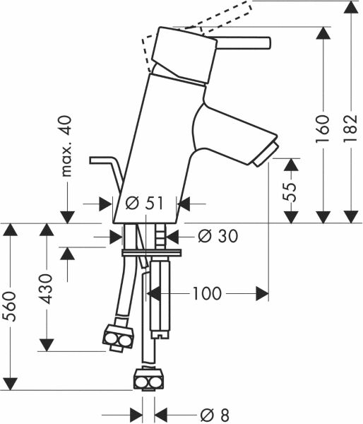 Hansgrohe Talis Select S Lavabo Bataryası