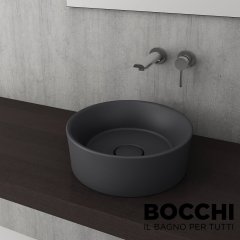 BOCCHI Vessel Çanak Lavabo,38 cm, Mat Antrasit