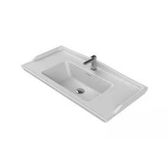 Turkuaz Kapadokya Etajerli Lavabo, 100 cm