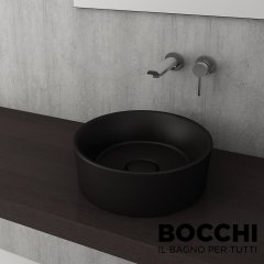 BOCCHI Vessel Çanak Lavabo,38 cm Mat Siyah