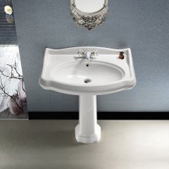 Turkuaz 1837 Etajerli Lavabo, 100 cm