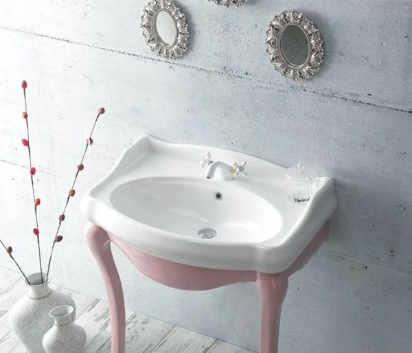 Turkuaz 1837 Etajerli Lavabo 80 cm