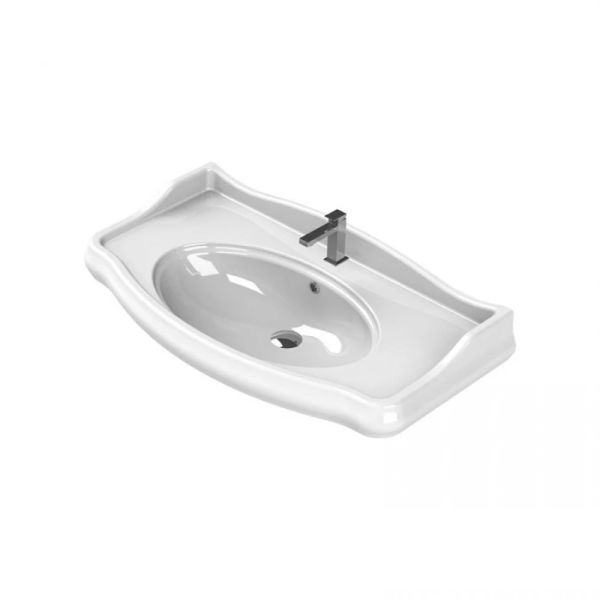 Turkuaz 1837 Etajerli Lavabo 80 cm