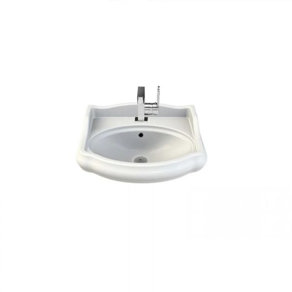 Turkuaz 1837 Etajerli Lavabo, 60 cm